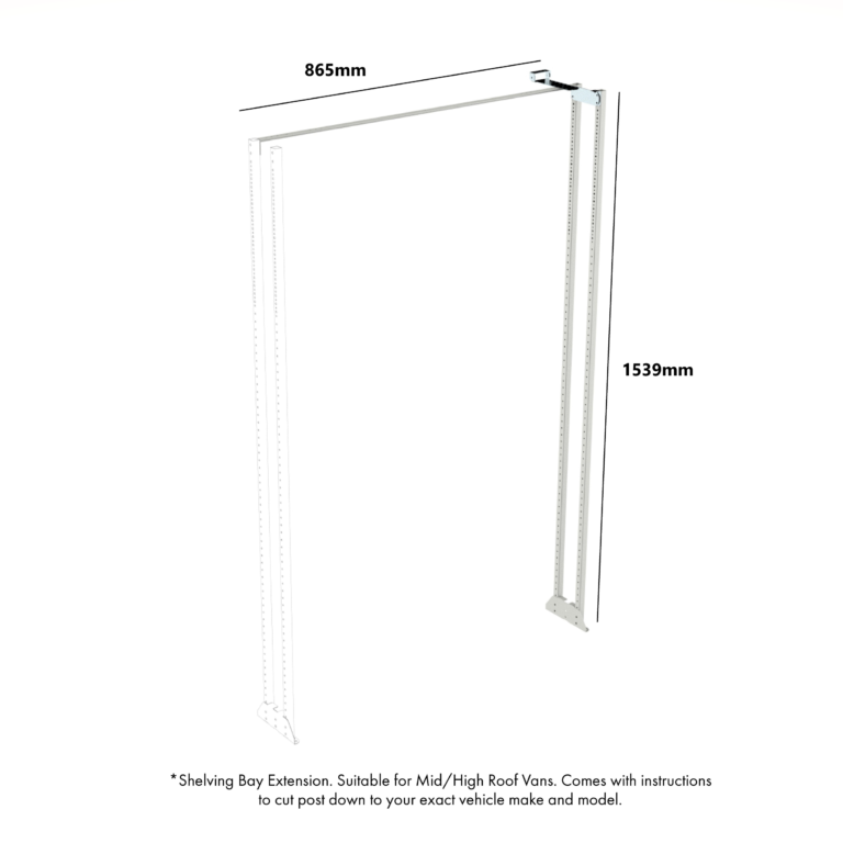 RSEFRHD801 8-series Low Shelving Extension Frame