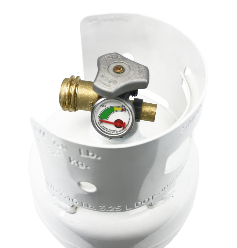 YSN03 3 lbs Liquid Propane Tank Cylinder with Gauge & OPD Valves