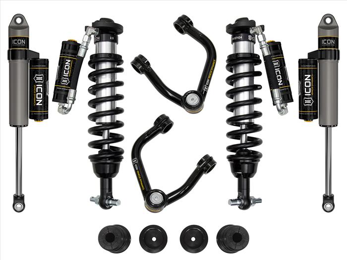 K93204TS 0-3.5 in. Stage 4 Suspension System with Tubular UCA Steel Knuckle for 2020-2023 Ford Ranger -  ICON, I43 -  K93204TS