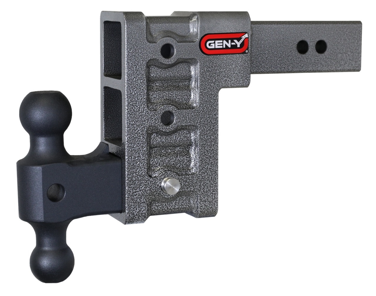 GEN-Y HITCH MEGA-DUTY 2.5' Shank 21K Drop Hitch with Dual-Ball Mount - 2.5″ Shank, 6″ Drop