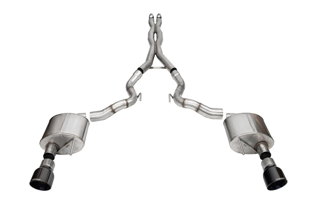 Corsa 21270BLK 3.0 in. Dual Rear Exit Xtreme Cat-Back Exhaust System Kit for 2024 Plus Mustang GT