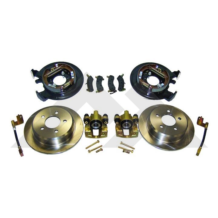 RT31007 Drum to Disc Conversion Kit Less Cables for 1997-2006 Jeep Wrangler TJ