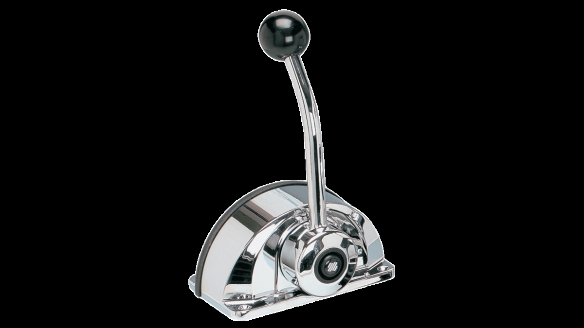 Uflex Usa Single Lever Low Profile Top Mount Engine Control, Chrome | by West Marine