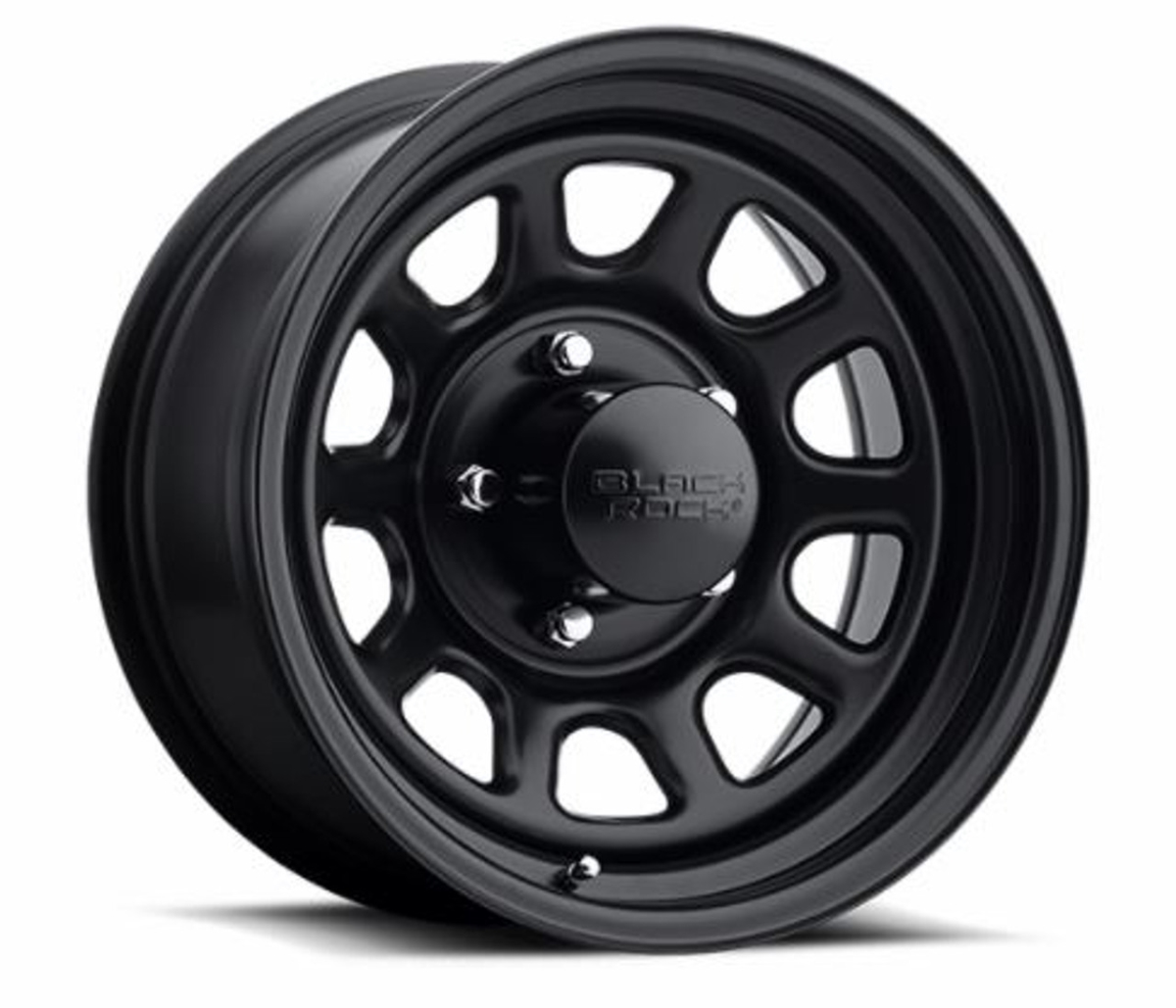 942581237 15 x 8 in. 942 Black Rock Wheels with 5 x 4.5 in. Bolt Pattern