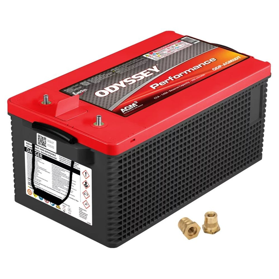 Odyssey Performance Group 8D Dual Purpose AGM Battery with Thin Plate Pure Lead Technology, 220 Amp Hours, 1450 Cold Cranking Amps, 500 Reserve