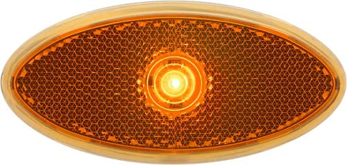 MCL0030ABB 2 x 4 M-C Amber Reflex Yellow Surface Mount Marker & Clearance LED Light with Gasket & Two-Wire