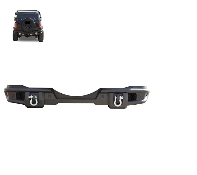 ARBFB22 Matte Black Armour Rear HD Bumper for 2021-2024 Ford Bronco