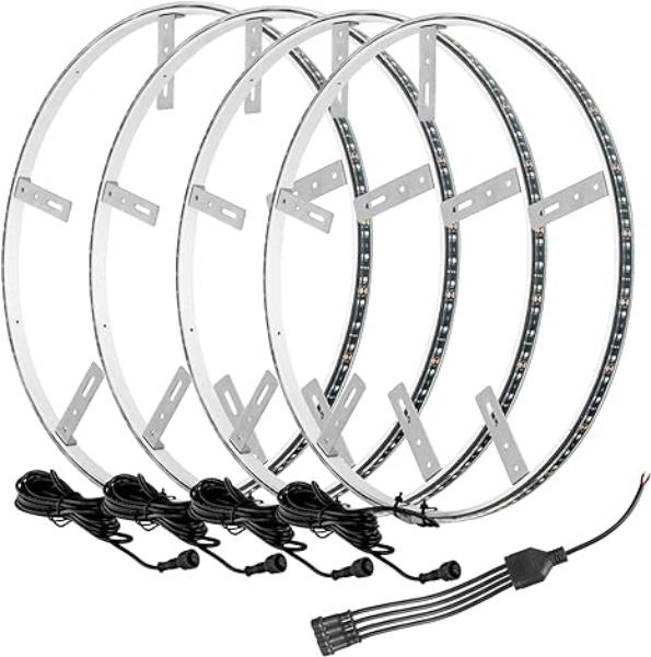 LED Illuminated Wheel Rings