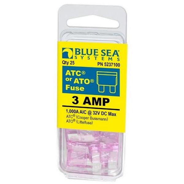 5237100BSS ATOATC 3A Fuse  Pack of 25