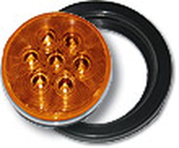 J-45-AK 4 in. Round Amber LED Lamp Kit