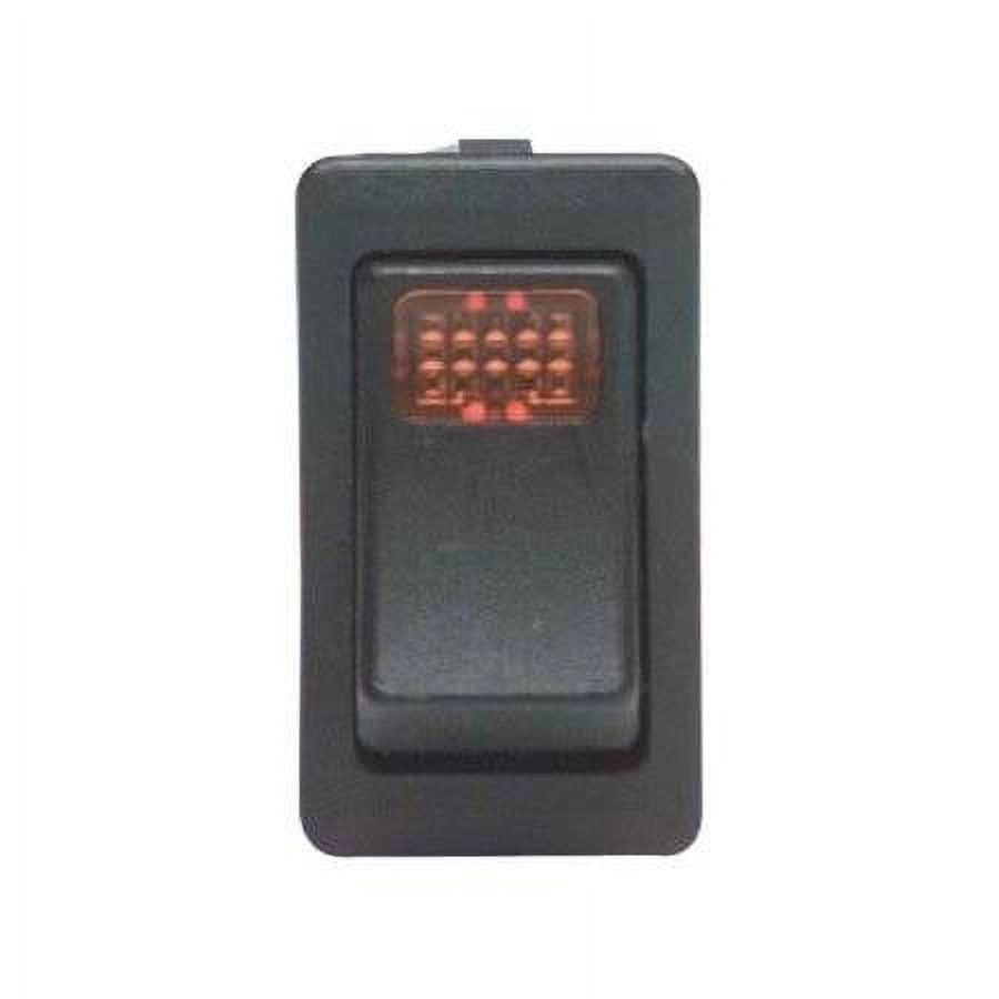 ROCKER SWITCH:  ILLUMINATED, 12VDC, SPST
