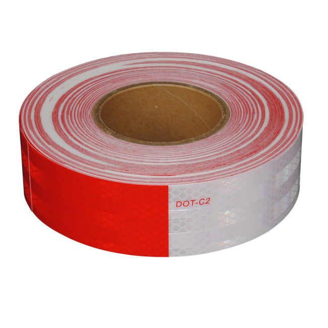 J-PGT-6Y 6 x 6 in. 150 ft. Roll 10-Year Premium Micro Prismatic Grade Conspicuity Tape - Red & White