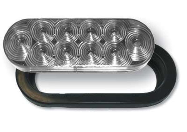 J-66-RCK Oval LED Diode Kit - Red with Clear - 6 in. - Durable Design