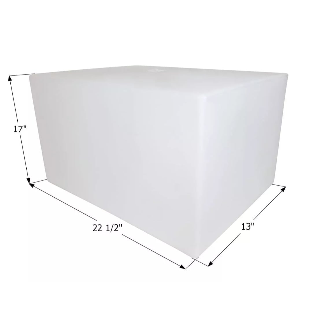 15009 22.5 x 17 x 13 in. 20 gal Fresh Water Tank - White