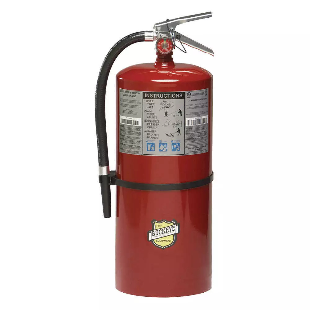 12120 20 lbs ABC Fire Extinguisher - Steel - Red