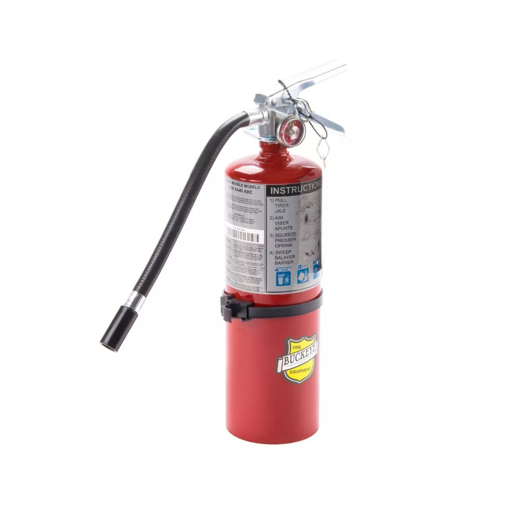 25614 5 lbs ABC Multipurpose Dry Chemical Hand Held Fire Extinguisher with Vehicle Bracket