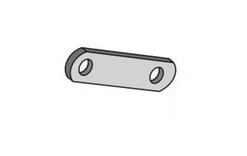 018-020-05 2.25 in. Hole to Hole Shackle Link Short - Black