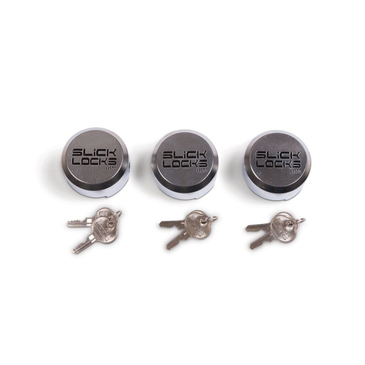 SLK-SL-AL-PL-3KA Replacement Aluminum Puck Lock - Keyed Alike - Pack of 3
