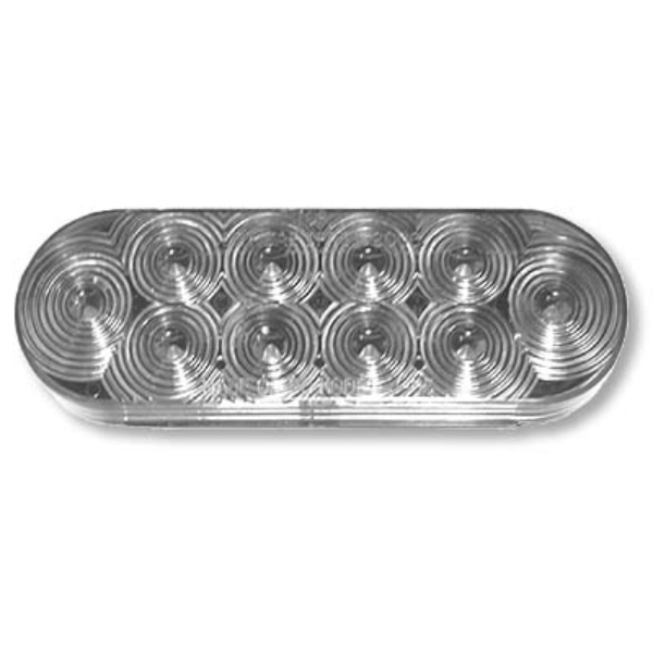 J-66-C 6 in. Oval LED Backup Lamp - Clear