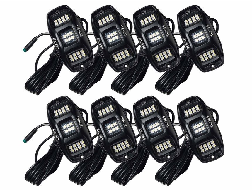 Oracle Lighting ColorSHIFT® RGB+W Underbody Wheel Well LED Rock Light Kit (5895-339, 5895-339-8) (213304)