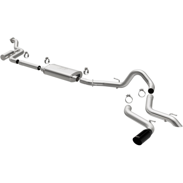 19678 Overland Stainless Cat-Back System with High Clearance Tip & Finished Side Exit Tip