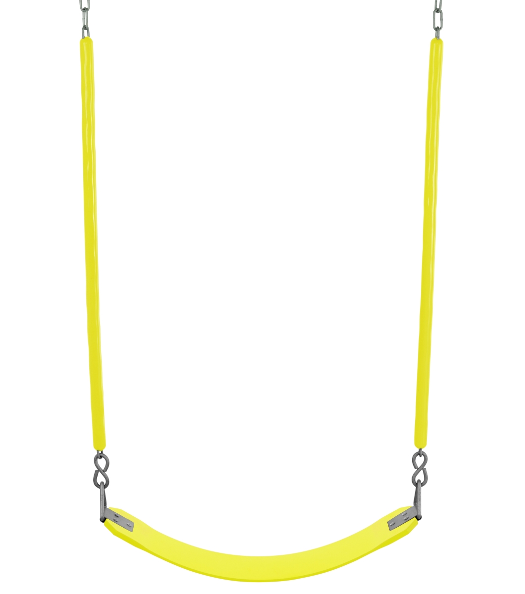 27in. Belt Swing - Yellow - Fully Assembled - Soft Grip Chains
