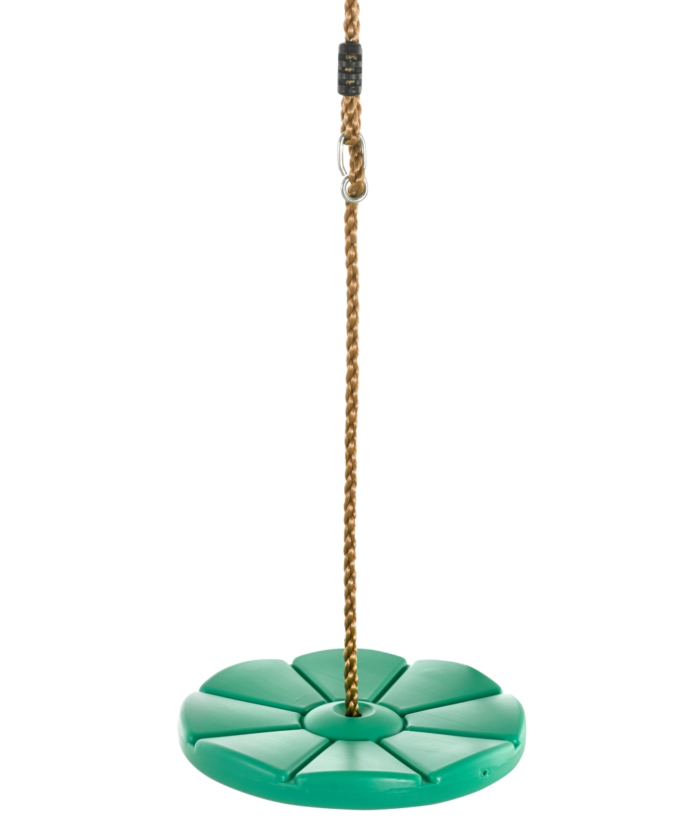 99.65 x 11 x 11 in. Cool Disc Swing with Adjustable Rope, Green