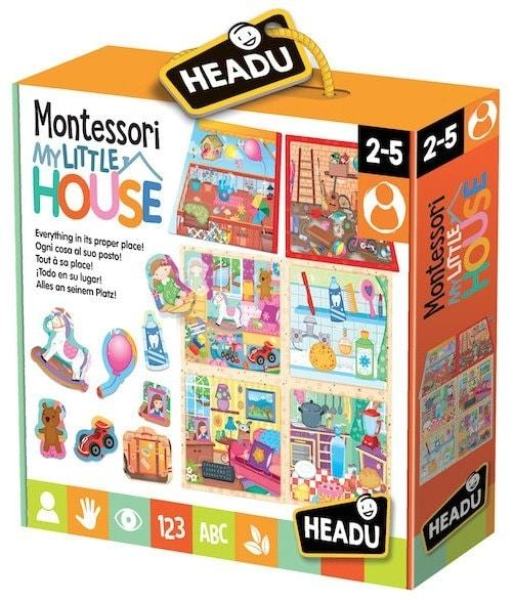 Picture of Headu HD IT20836 12 x 10 x 3 in. My Little House Montessori School Learning Method of Home Organizing Educational Puzzle