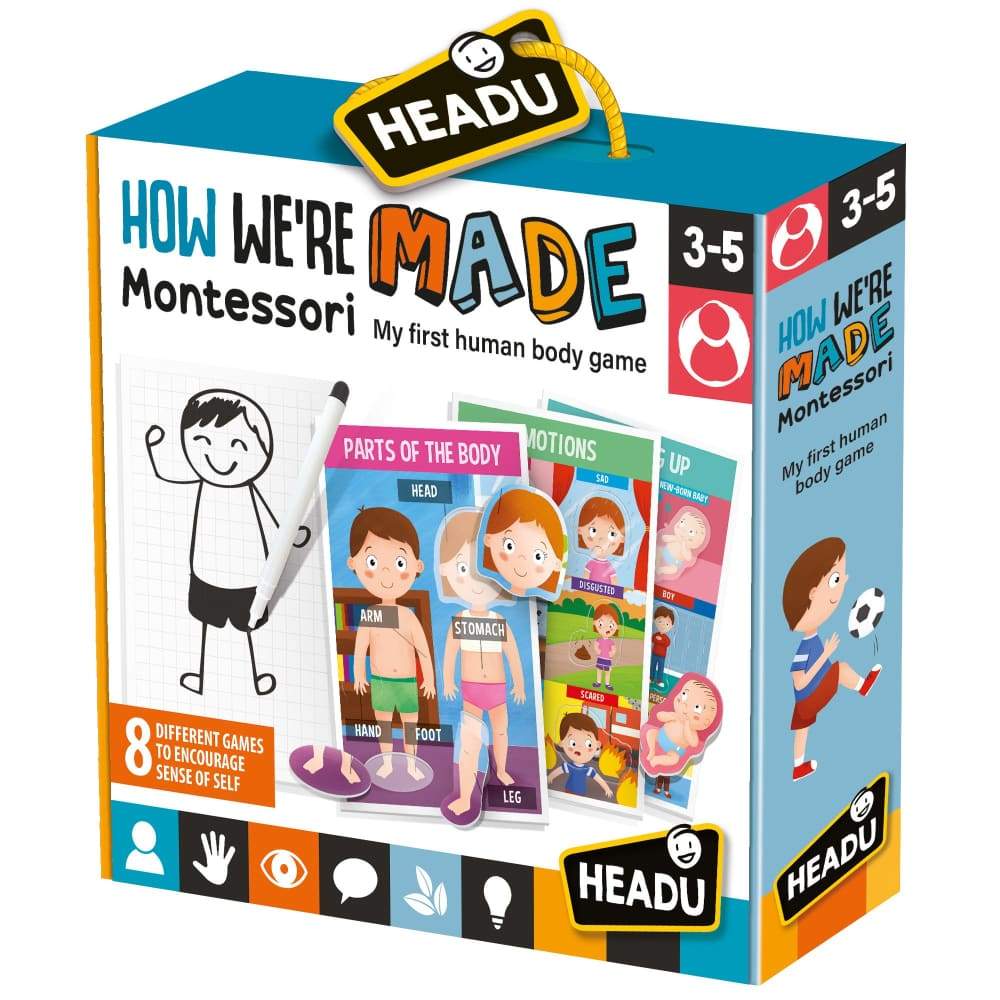 Picture of Headu HD EN22823 10 x 8 x 3 in. How are We Made My First Game About the Human Body Educational Puzzle for Montessori School