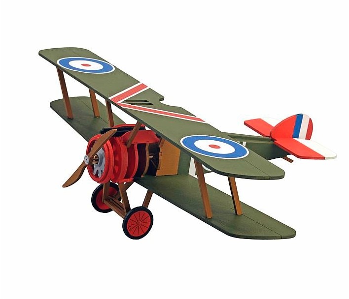 Picture of Artesania Latina AL 30529 12.5 x 8.5 x 2 in. Junior Collection Sopwith Camel World War I Biplane Wooden Fighter Aircraft Model&#44; 1-32 scale