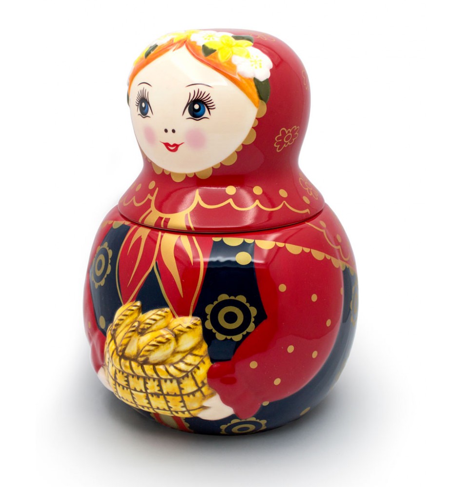 Picture of Unamoi MCJP Ceramic Cookie Jar MCJP Matryoshka Russian Doll 10