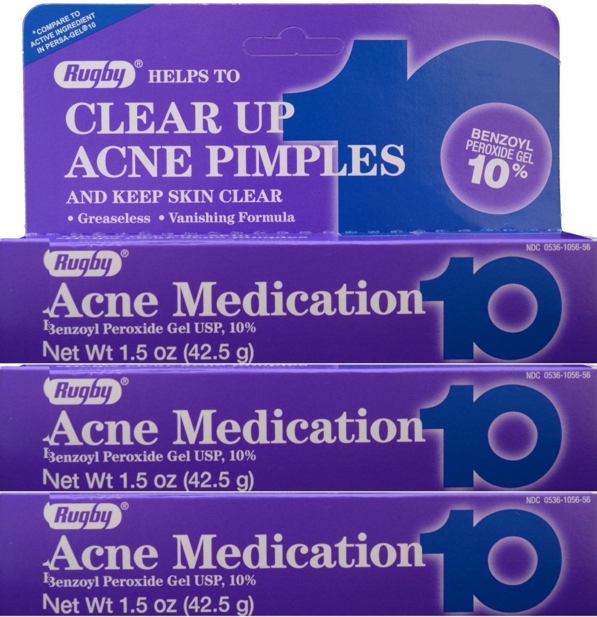 Picture of Keto Store CNBH21 1.5 oz Rugby Acne Gel 10 Tube, Pack of 3
