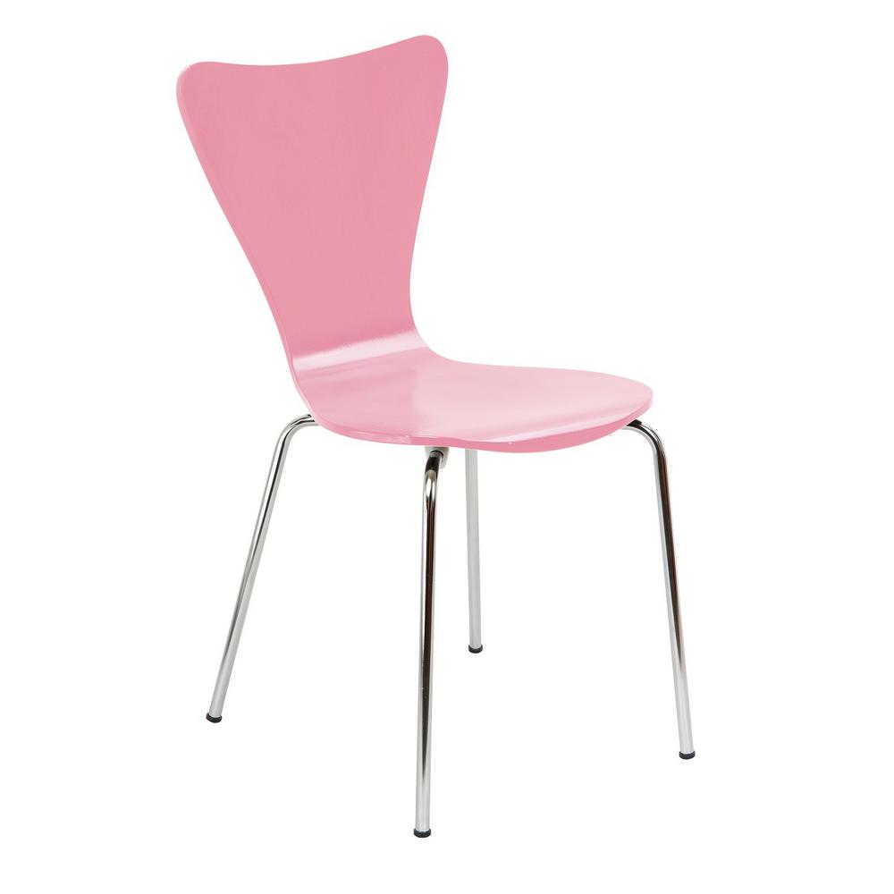 Picture of Legare Furniture LEGE-CHSM-110 34 x 17 in. Bent Ply Chair, Pink