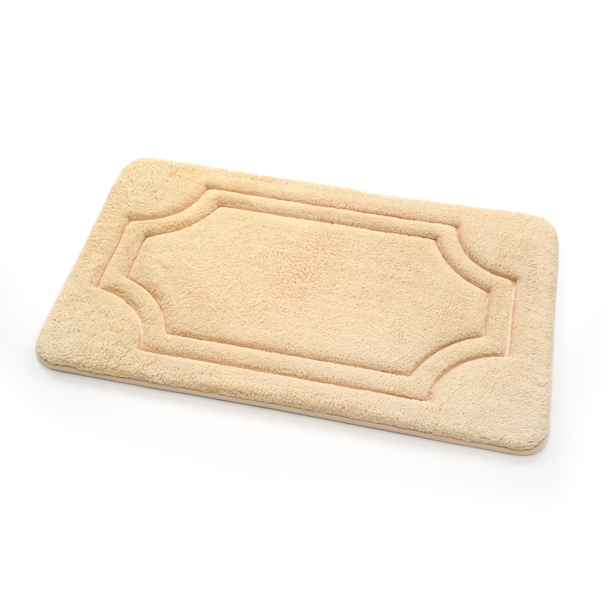 17 x 24 in. Luxurious Memory Foam Bath Mat with Water Shield Technology - Biscotti Beige