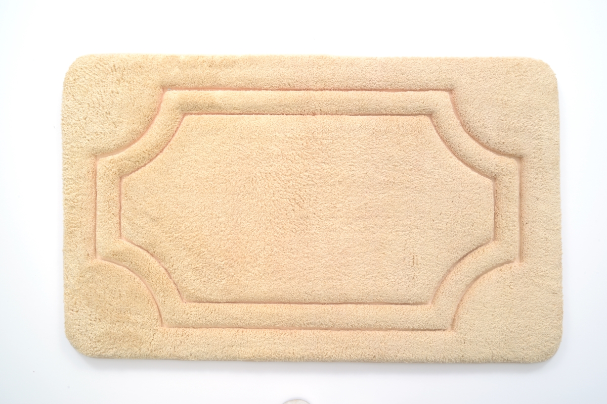 21 x 34 in. Luxurious Memory Foam Bath Mat with Water Shield Technology - Biscotti Beige