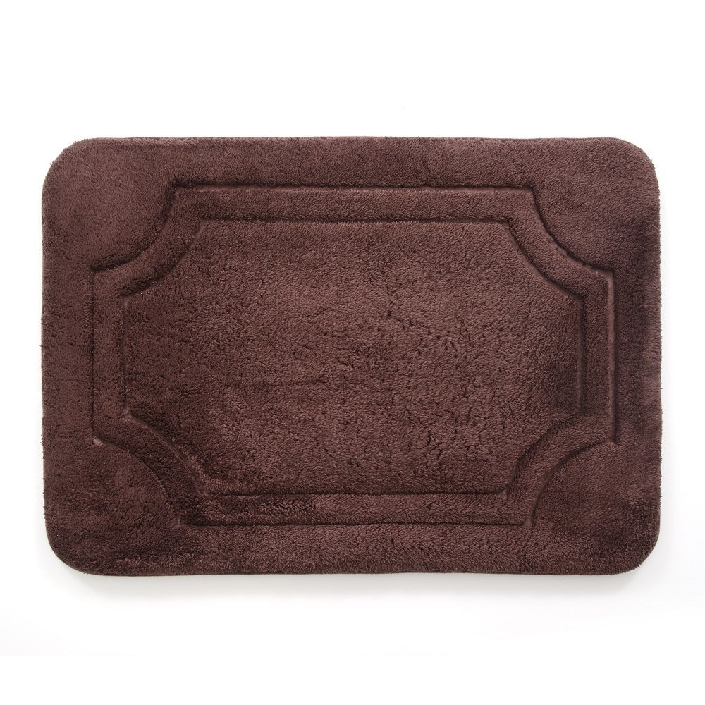 BFDM-34C787-12 21 x 34 in. Luxurious Memory Foam Bath Mat with Water Shield Technology - French Roast