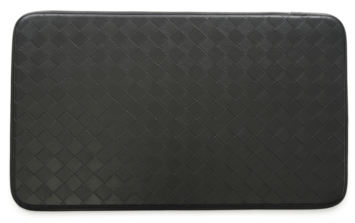 Picture of Stephan Roberts Home 2.5F-CAF11-04 18 x 30 in. Faux Leather Kitchen Anti-Fatigue Mat - Diamond Black