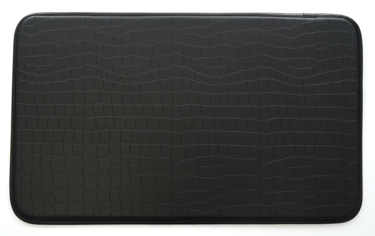 Picture of Stephan Roberts Home 2.5F-CAF15-04 18 x 30 in. Faux Leather Kitchen Anti-Fatigue Mat - Crocodile Black