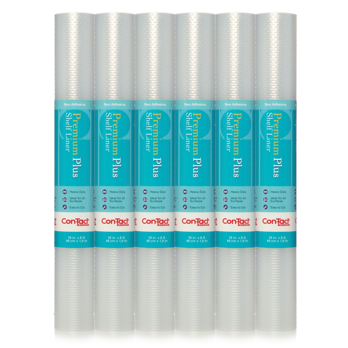 Premium Plus Nova Crystal Clear Non-Adhesive Non-Slip Shelf and Drawer Liner (Pack of 6)