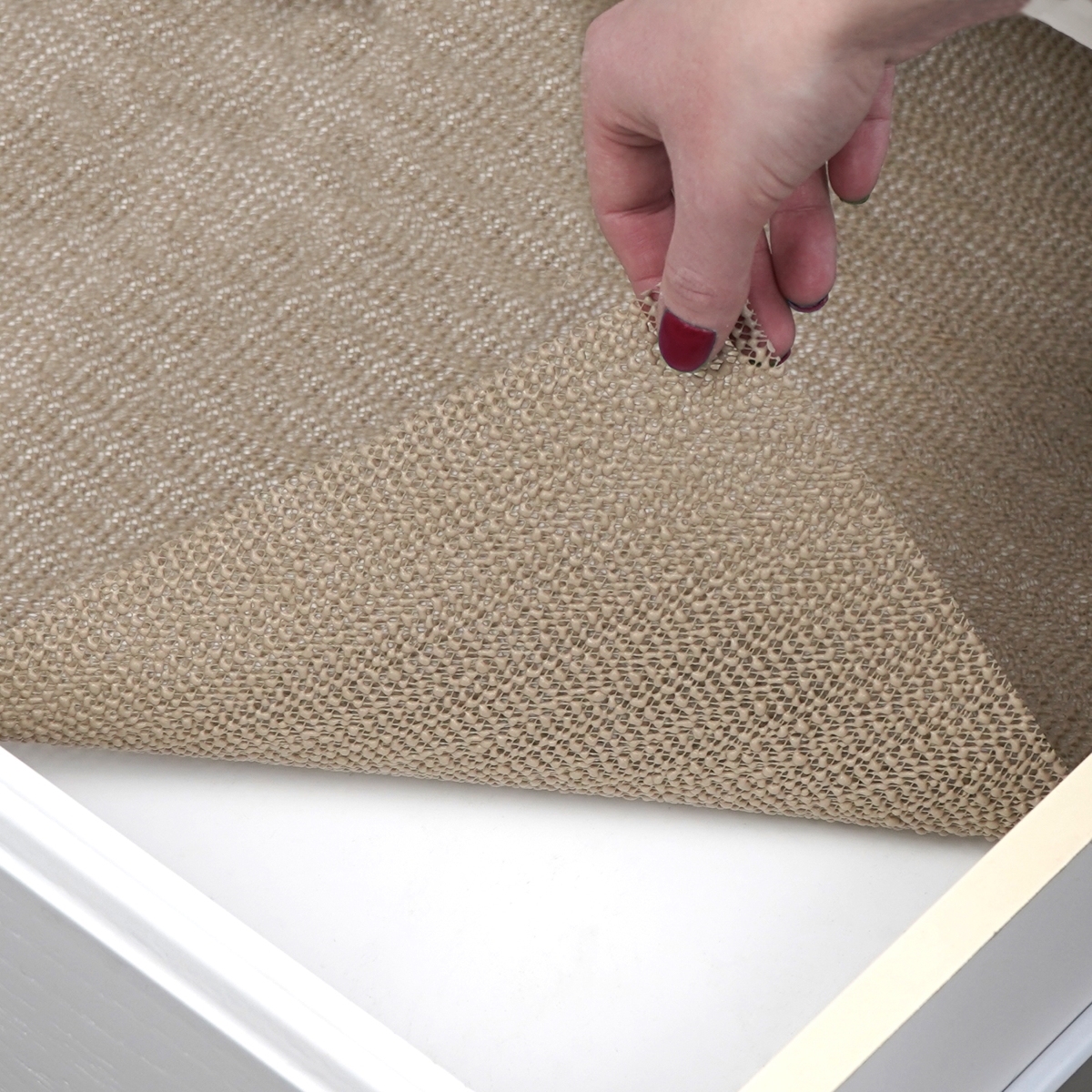 Grip Prints Non-Adhesive Non-Slip Shelf and Drawer Liner - Taupe (6 Rolls)