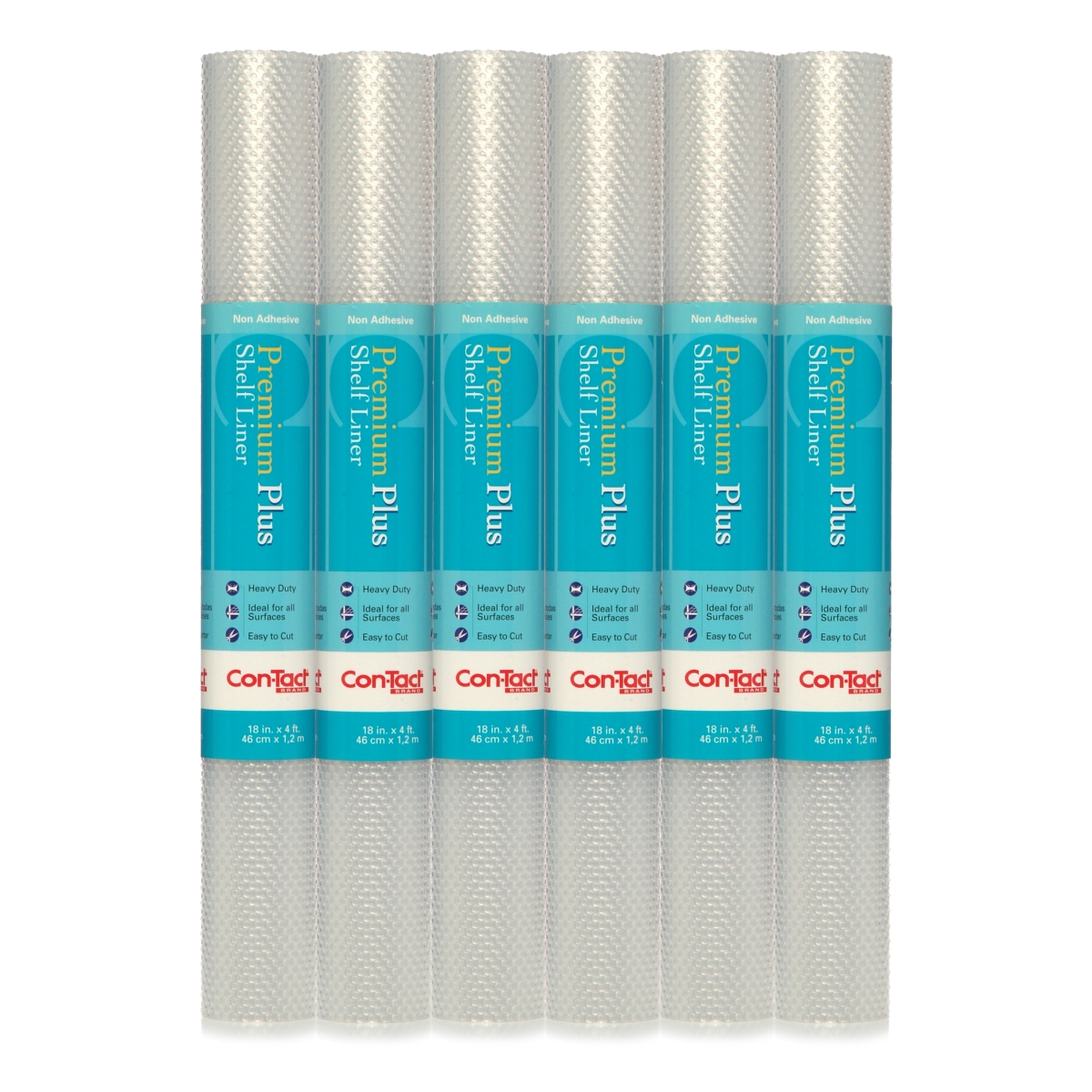 Premium Plus Nova Crystal Clear Non-Adhesive Non-Slip Shelf and Drawer Liner (Pack of 6)