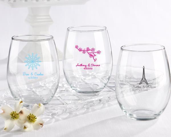 Picture of Kate Aspen 30023NA 15 oz Personalized Stemless Wine Glass