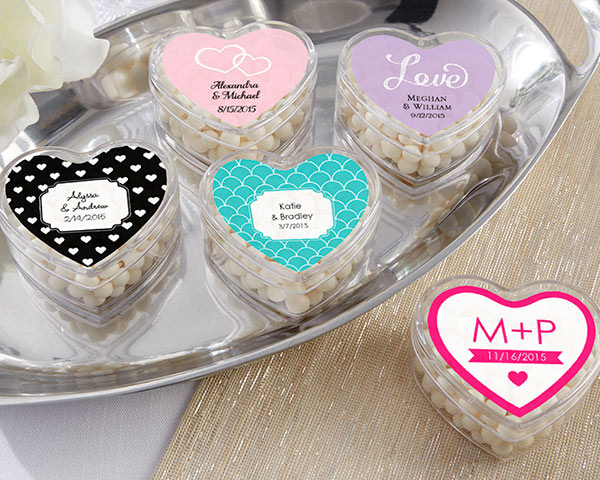 Picture of Kate Aspen 18069NA Heart Favor Container - Wedding - Set of 12