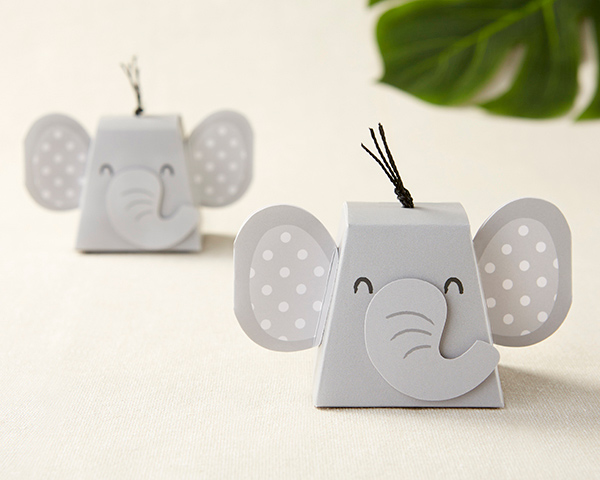 28381NA Elephant Favor Box - Set of 12