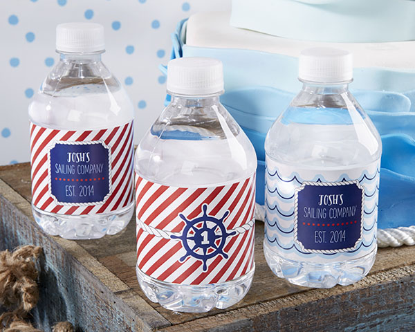 Picture of Kate Aspen 31303NA Personalized Water Bottle Labels - Kates Nautical Birthday Collection