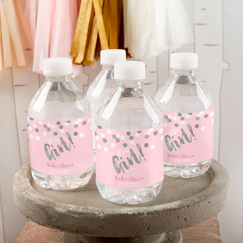 Picture of Kate Aspen 31774NA Personalized Water Bottle Labels - Its a Girl