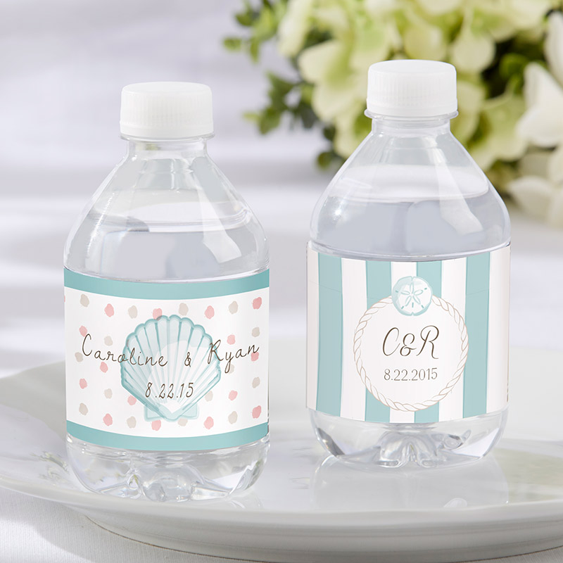 Picture of Kate Aspen 31447NA Personalized Water Bottle Labels - Beach Tides
