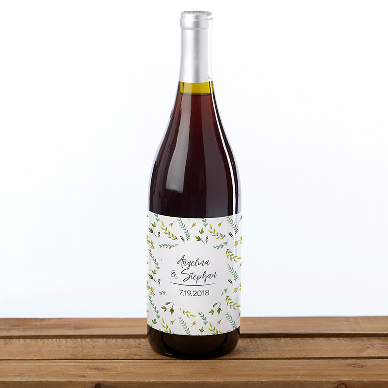 Picture of Kate Aspen 31872NA Personalized Wine Bottle Labels - Botanical Garden