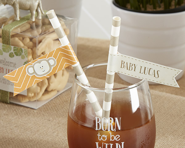 31334NA Kates Born to Be Wild Party Straw Flags