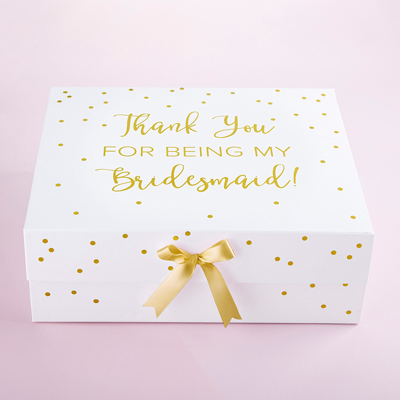Picture of Kate Aspen 28439WH Thank You for Being My Bridesmaid Kit Gift Box - White